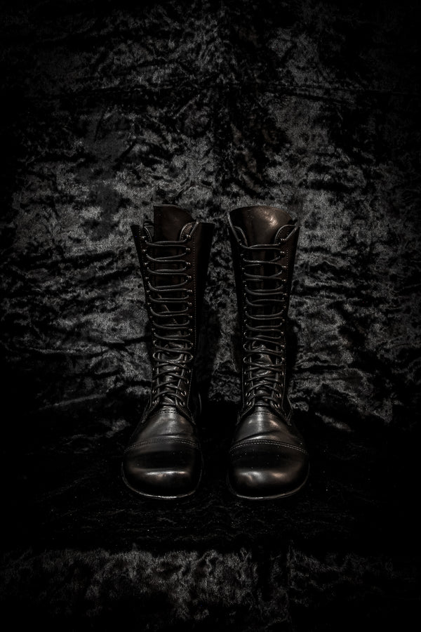 Barefoot Barefoot Kombat boots Size XWide 39 EU | Black leather | 28cm High | Off the shelf