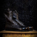 Made to Order Barefoot Armageddon Safety Boots in Italian Leather from Gaucho Ninja