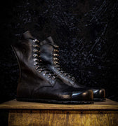 Made to Order Barefoot Armageddon Safety Boots in Italian Leather from Gaucho Ninja