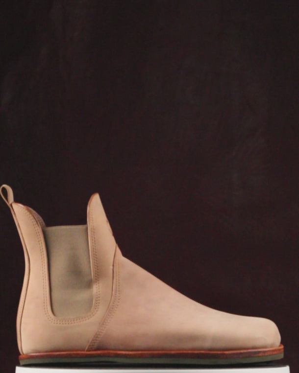 Barefoot chelsea boots british made with shell cordovan by gaucho ninja 