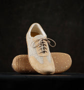 Nettle and Suede Barefoot Retro Trainers by Gaucho Ninja