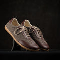 Yak Wool and Leather Barefoot Retro Trainers by Gaucho Ninja