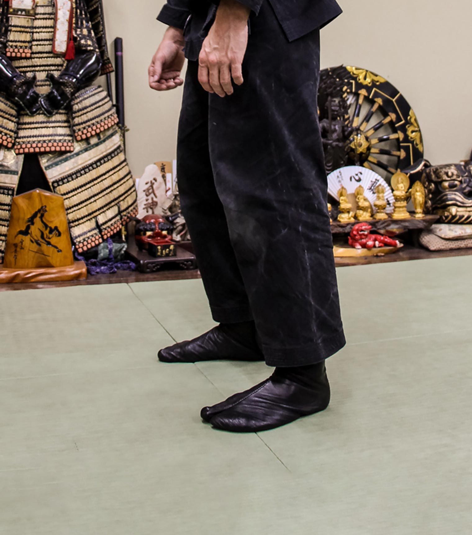 Ninja Soft Leather Indoor Tabi Boots Gaucho Ninja - Main Image