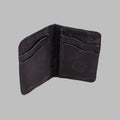 Minimalist Leather Wallet - Washed Black Horse