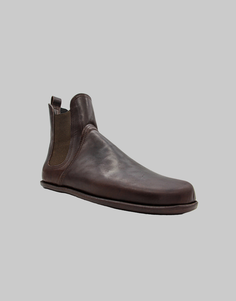 Barefoot Chelsea Boots | Chocolate Brown Leather