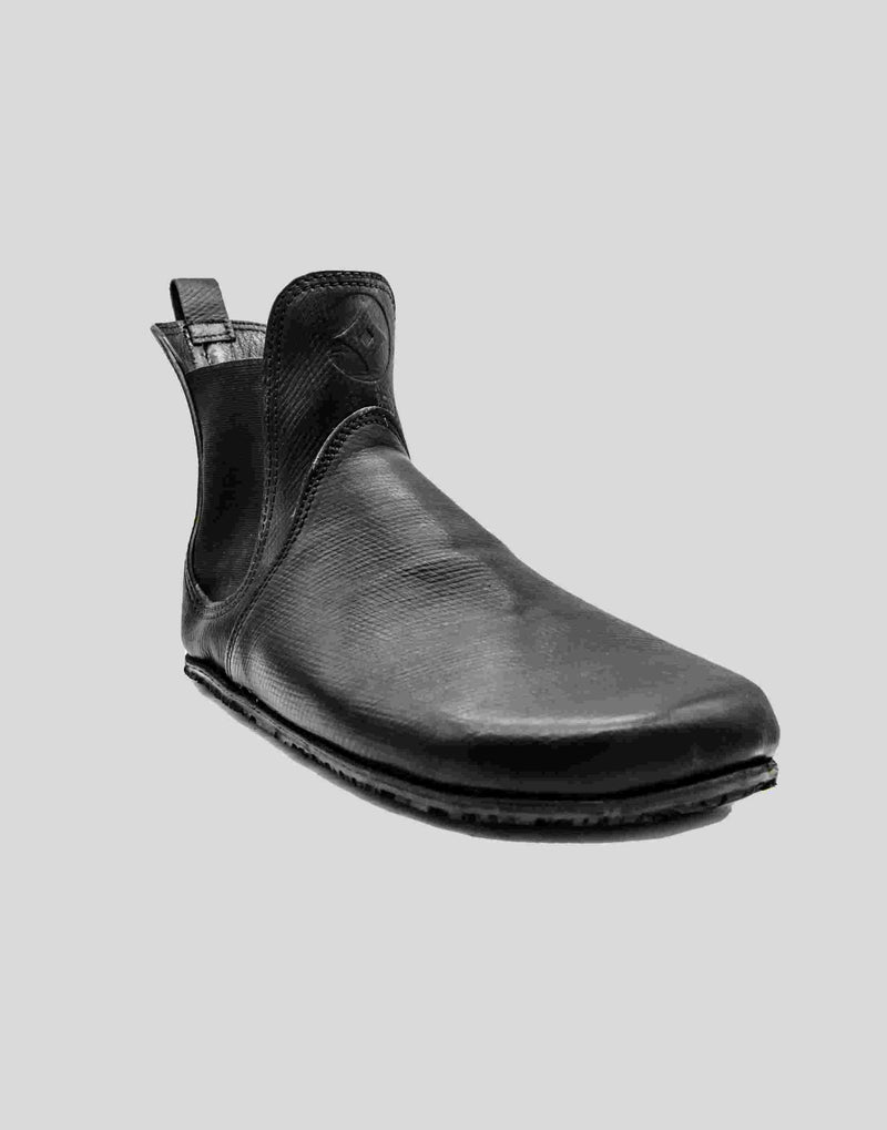 Barefoot Chelsea Boots | Black Russian Leather | Bristish Heritage | Made to measure