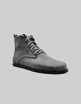 Barefoot Chukka Boots | Distressed Horse Culatta Grey Leather Boots