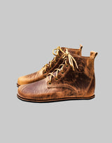 Barefoot Chukka Boots | Pull Up Brown Leather Boots