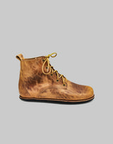 Barefoot Chukka Boots | Pull Up Brown Leather Boots