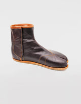 Hattori Hanzō Ninja Tabi Boots | Veg tan leather | Kohaze clasps fastening | Svig rubber soles | Ninja shoes made by a ninja