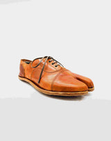Oxford Tabi | Chestnut Brown Leather | Handmade in England