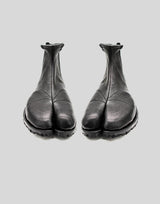 Silent Walker Tabi Boots | Special Edition | Black Leather Boots | Chelsea Ninja Shoes