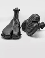 Silent Walker Tabi Boots | Black leather | Chelsea Style Ninja Shoes